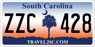 SC license plate ZZC428