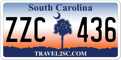 SC license plate ZZC436