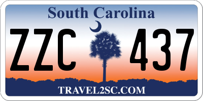 SC license plate ZZC437