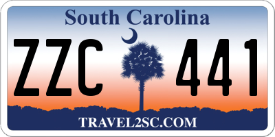 SC license plate ZZC441