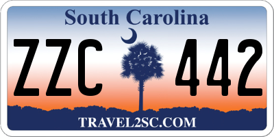 SC license plate ZZC442