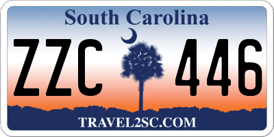 SC license plate ZZC446