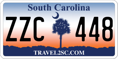 SC license plate ZZC448