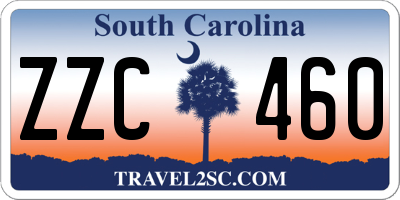 SC license plate ZZC460