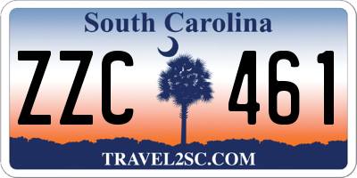 SC license plate ZZC461