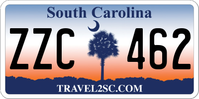 SC license plate ZZC462