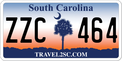 SC license plate ZZC464