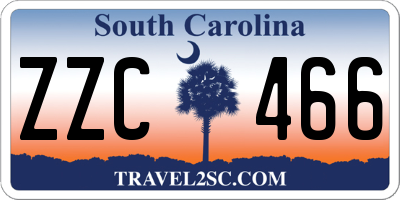 SC license plate ZZC466