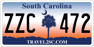 SC license plate ZZC472