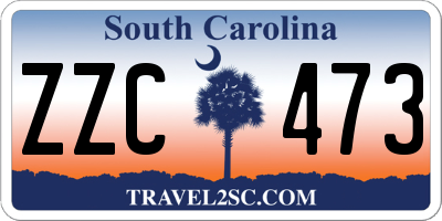 SC license plate ZZC473