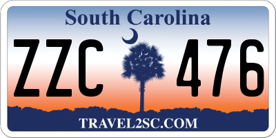 SC license plate ZZC476