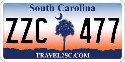 SC license plate ZZC477