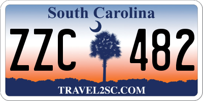 SC license plate ZZC482