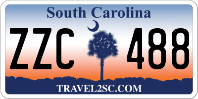 SC license plate ZZC488