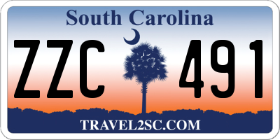 SC license plate ZZC491