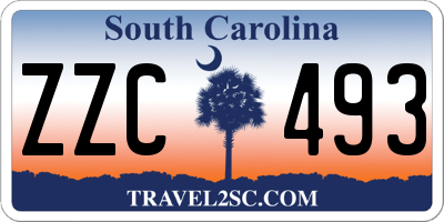 SC license plate ZZC493