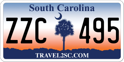 SC license plate ZZC495