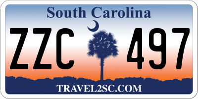 SC license plate ZZC497