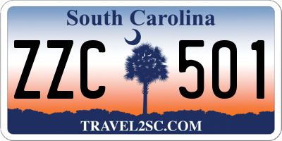 SC license plate ZZC501