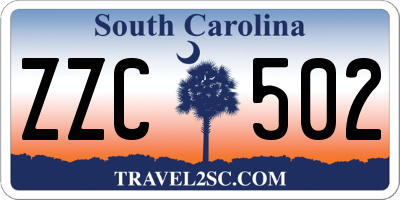 SC license plate ZZC502