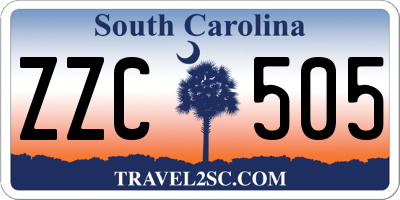 SC license plate ZZC505