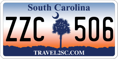 SC license plate ZZC506