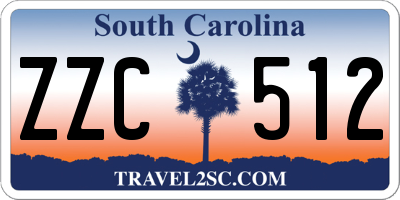 SC license plate ZZC512