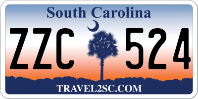 SC license plate ZZC524