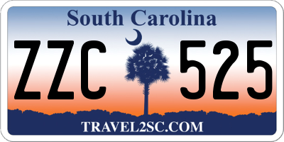 SC license plate ZZC525