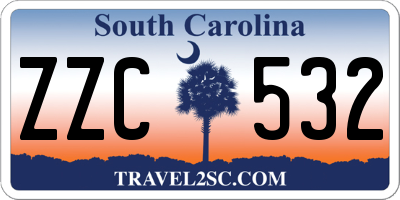 SC license plate ZZC532