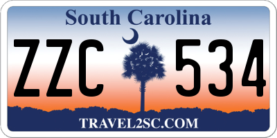 SC license plate ZZC534