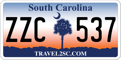 SC license plate ZZC537