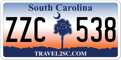 SC license plate ZZC538