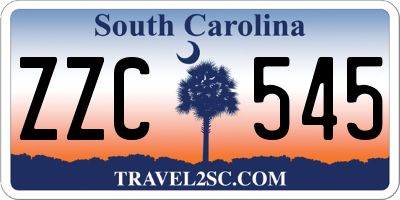 SC license plate ZZC545