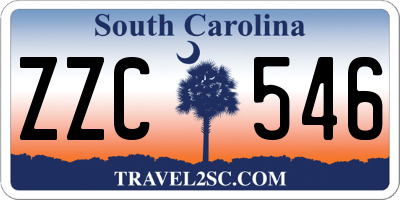 SC license plate ZZC546