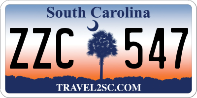 SC license plate ZZC547