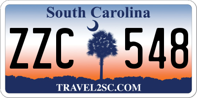 SC license plate ZZC548