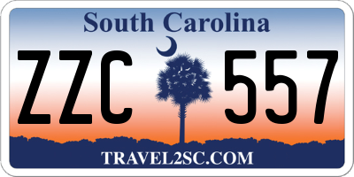 SC license plate ZZC557