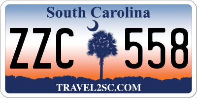 SC license plate ZZC558