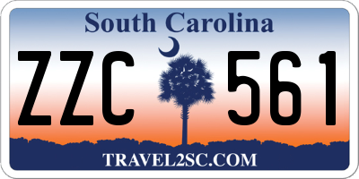SC license plate ZZC561