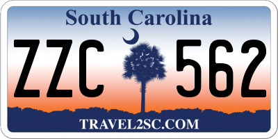 SC license plate ZZC562