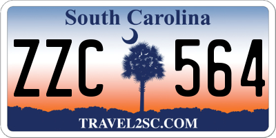 SC license plate ZZC564