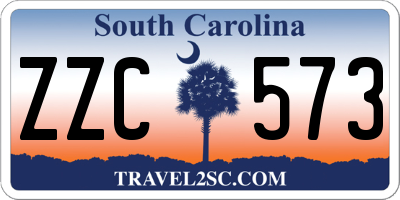 SC license plate ZZC573