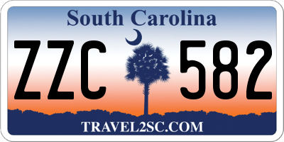 SC license plate ZZC582