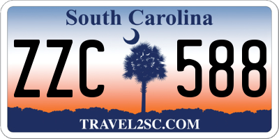 SC license plate ZZC588