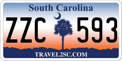 SC license plate ZZC593