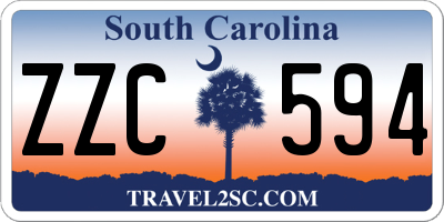 SC license plate ZZC594