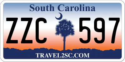 SC license plate ZZC597