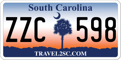 SC license plate ZZC598