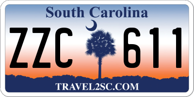 SC license plate ZZC611